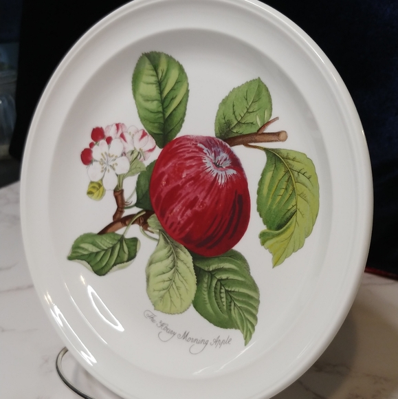 Pomona by Portmeirion Goddess of Fruit China Salad Plate - Hoary Morning Apple - Picture 2 of 9